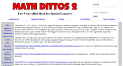 Desktop Screenshot of mathdittos2.com